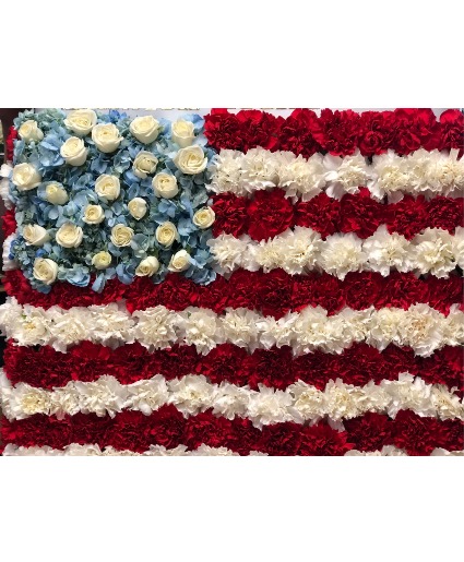United States Flag Funeral Standing Spray  
