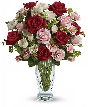 Cupid's Creation with Red Roses Love