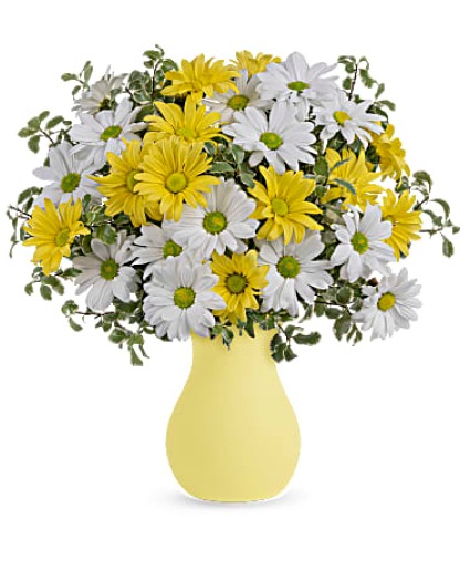 UPSY DAISY FLOWER ARRANGEMENT