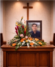 Urban Country Alter Flowers Floral Arrangement