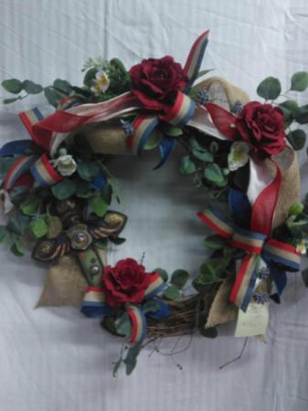 US Army SILK Grapevine Wreath 