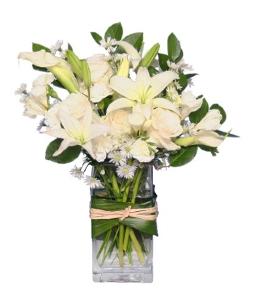 FRESH SNOWFALL Vase of Flowers in Fresno, CA | FLOWERS AND MORE