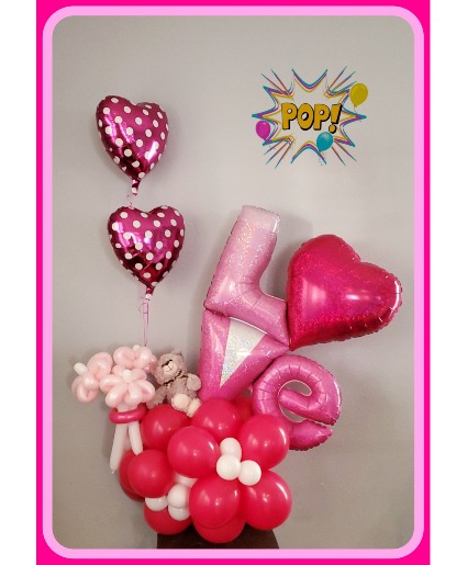 Valentine Balloon Bouquet LOVE Balloon Bouquet