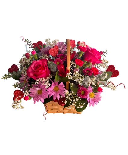 Valentine Blooms Basket