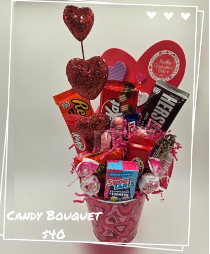 Valentine Candy Bouquet  Valentine Candy Bouquet