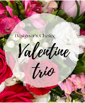 Valentine Trio:  Designer's Choice Vase Arrangement