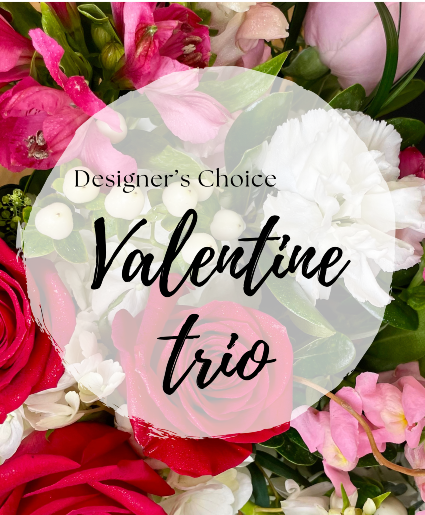 Valentine Trio:  Designer's Choice Vase Arrangement