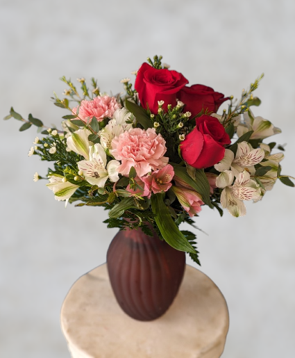Valentines Carnival Vase Arrangement