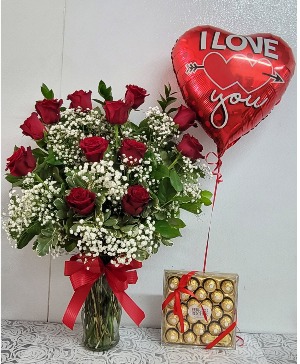 roses and chocolates combo #5 roses and chocolates 