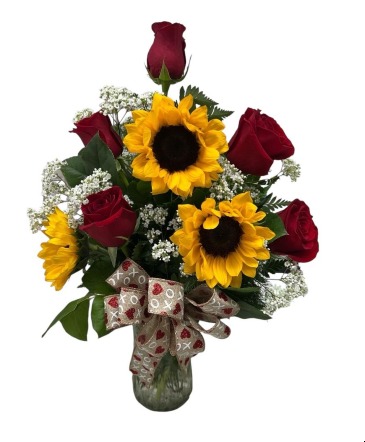 Valentine's Day Sunflowers and Roses Special  in Live Oak, FL | CELEBRATIONS