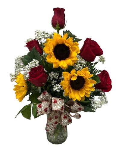 Valentine's Day Sunflowers and Roses Special 