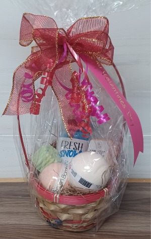 Valentines Gift Basket Bath Products 