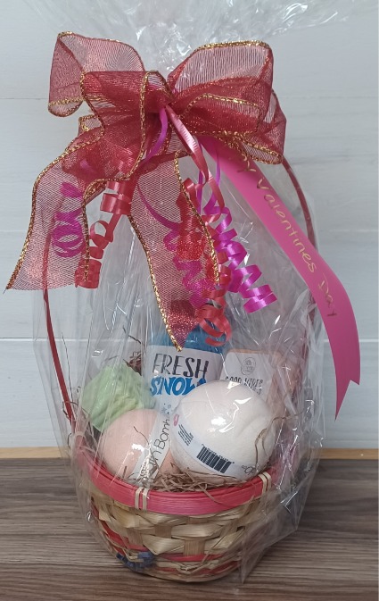 Valentines Gift Basket Bath Products 