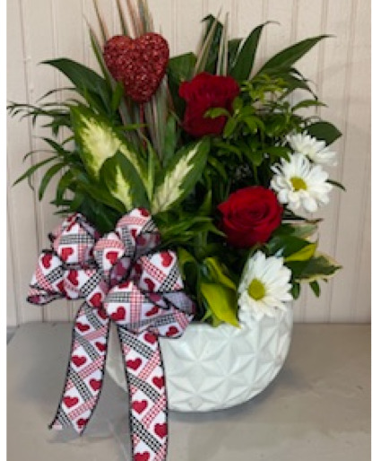 Valentine's Planter planter with fresh 