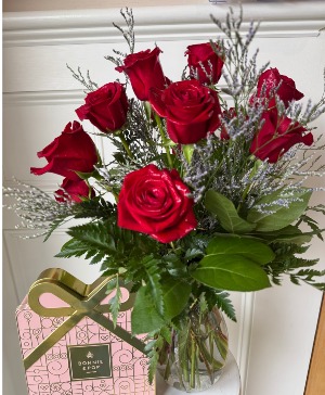 Valentines Rose & Chocolate Package