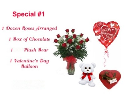 Valentines Special #1 Vase Arrangement