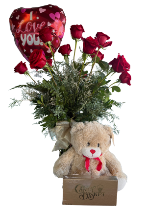 Valentine's Special #1A  Rose Arrangement 