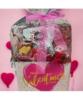 Valentines Treat Basket Gift Basket