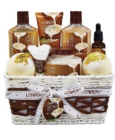 Vanilla Coconut Bath Set Gift Basket
