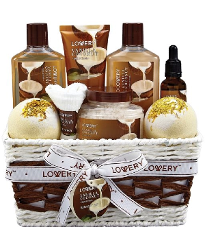 Vanilla Coconut Spa Basket Gift Basket