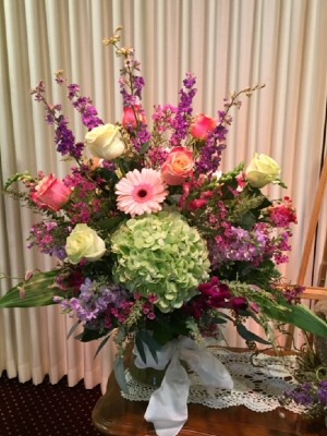 Vased Family Memorial Piece - feminine Custom