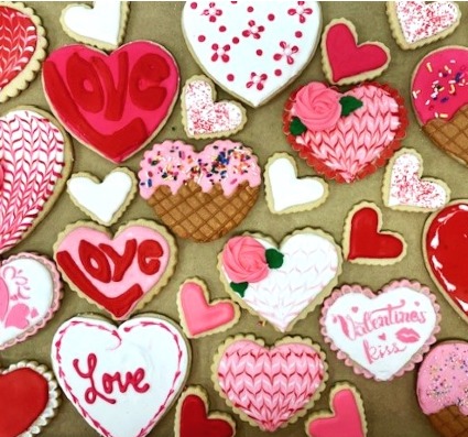 Vday Sugar Cookies Fresh from the Bakery