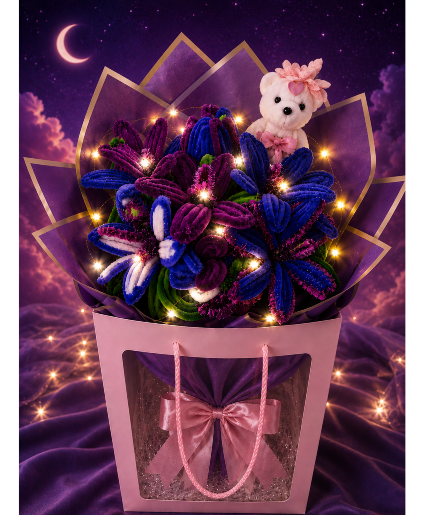 Velvet Starlight (Forever Chenille Flowers)  Call Us for Faster Service & Daily Specials: (915) 303-8500 Text Us to Order Anytime: (915) 505-3708 Your trusted source for Flowers & Delivery in El Paso TX