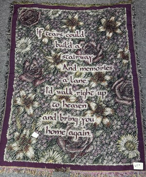 Verse Throw Afghan Blanket