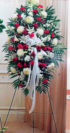 Very Large Mixed Standing Red & White A26