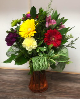 Vibrant autumn Vase arrangement 