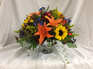 Vibrant Blooms Centerpiece Arrangement