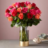 VIBRANT COLORFUL ROSES EXPLOTION EXQUISITE Love Arrangement