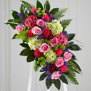 Vibrant Crescent Spray Sympathy