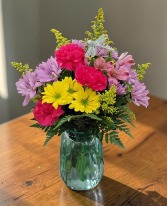 Vibrant Dragonfly Times FHF-0012 Fresh Flower Vase Arrangement (Local Delivery Area Only)