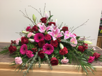S-CS21 Vibrant Garden Casket Spray