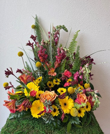 Vibrant Garden  Urn Arrangement in La Grande, OR | FITZGERALD FLOWERS