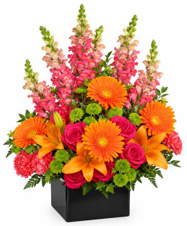 Vibrant Glow  Floral Arrangement  in North Bay, ON | ROSE BOWL FLORIST
