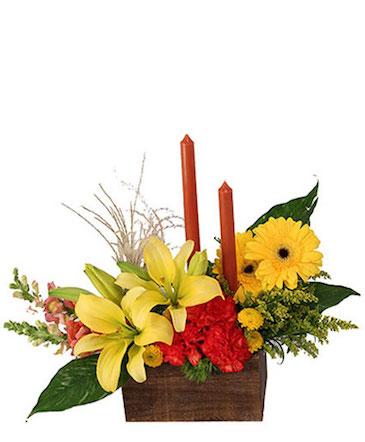Vibrant & Glowing Centerpiece  in Wilmington, DE | EVERLASTING BEAUTY FLORAL DESIGNS