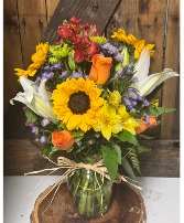 Vibrant Harvest Flower Arrangement
