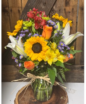 Vibrant Harvest Flower Arrangement