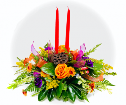 Vibrant Harvest Fresh Centerpiece