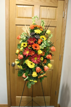 Vibrant Inspirational Spray Fresh Floral Easel