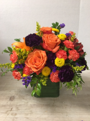 Cube - Vibrant Jewel Tones Arrangement