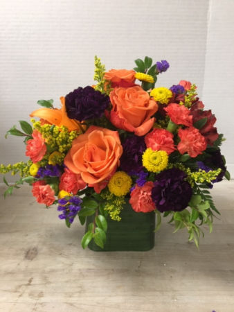 Cube - Vibrant Jewel Tones Arrangement