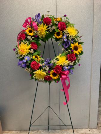 Vibrant Wreath Standing Wreath
