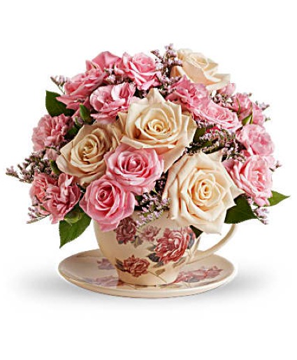Victorian tea Cup  Keepsake arrangement