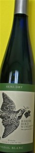 VIDAL BLANC SEMI DRY BAKER-BIRD WINERY
