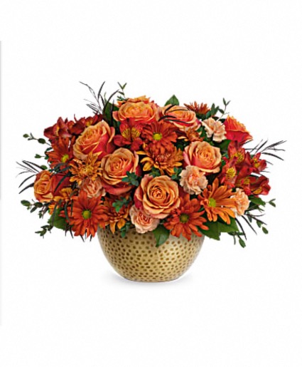 Vintage gold centerpiece  