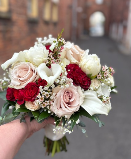 Vintage Red Wedding Bouquet