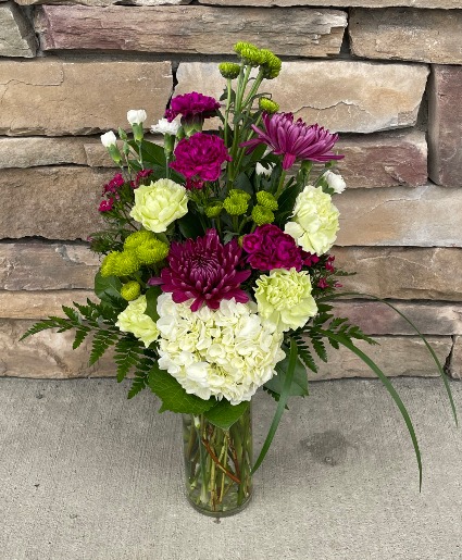 Violet Dreams Vase Arrangement